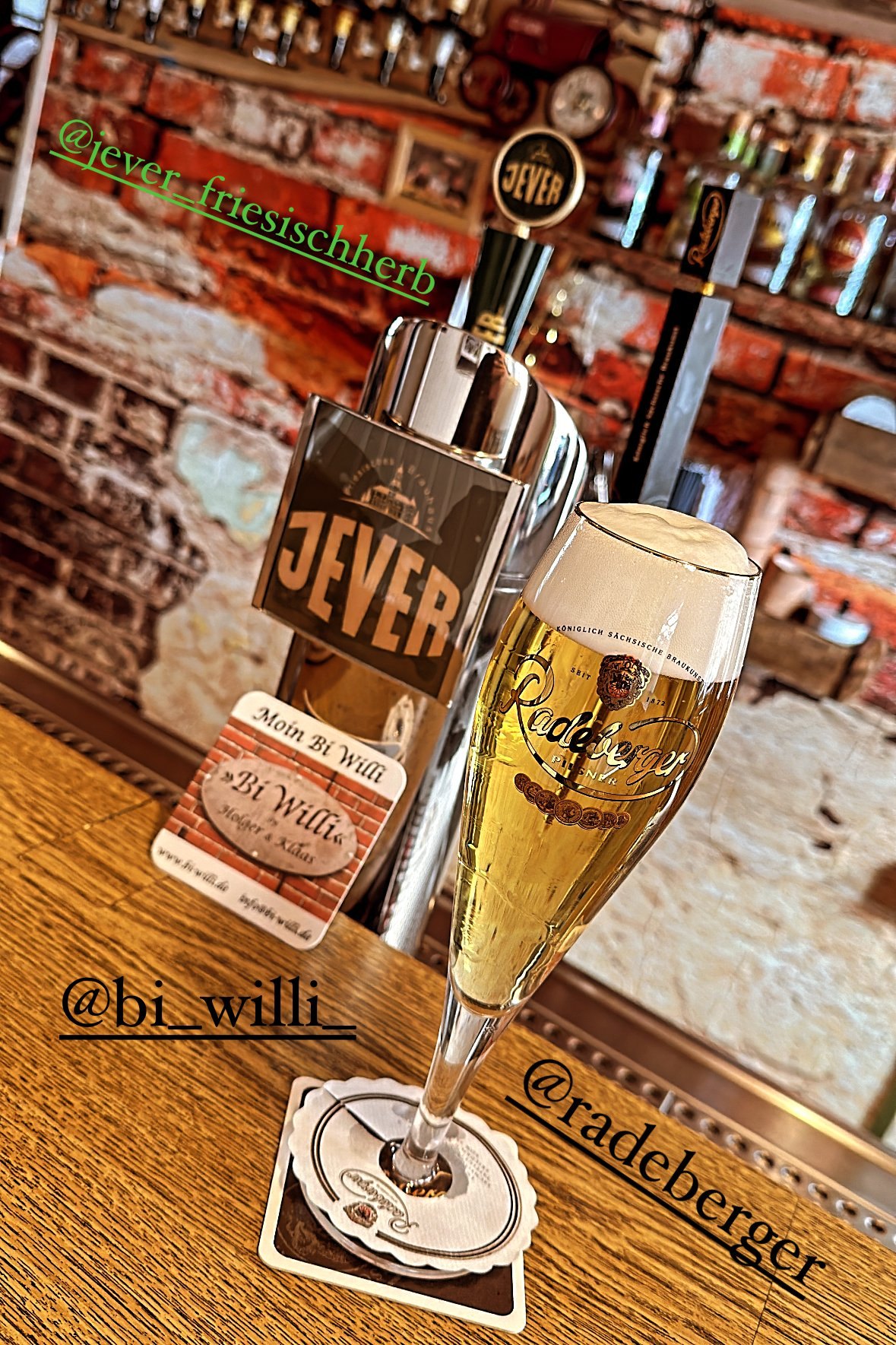 Frisch gezapftes Bier